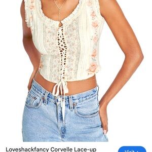 LoveShackFancy Corvelle lace up